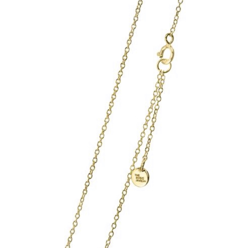 4K gold Plated 925 Sterling Silver Chain 14 1 Chain for Toddlers K Forever Kids Jewelry