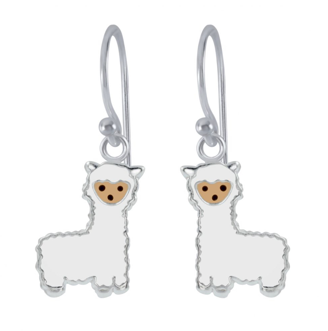 925 Sterling Silver Llama Drop Earrings For Teens, Kids - Forever Kids Jewelry