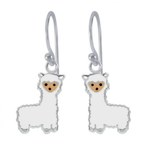 925 Sterling Silver Llama Drop Earrings For Teens, Kids - Forever Kids Jewelry