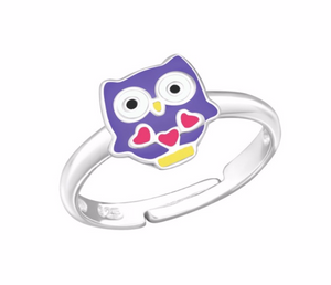 925 Sterling Silver Owl Ring For Toddlers, Kids - Forever Kids Jewelry