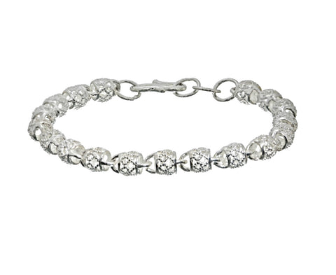 925 Sterling Silver Polished Bracelet for Baby, Toddlers, Kids