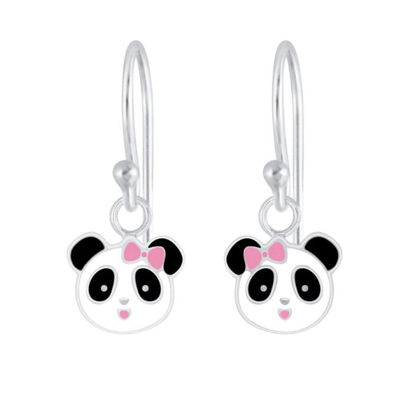 925 Sterling Silver Panda Bracelet and Drop Earrings Set For Kids - Forever Kids Jewelry