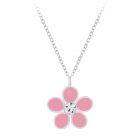 925 Sterling Silver Multicolor Enamel Crystal Flower For Toddlers, Kids and Teens - Forever Kids Jewelry