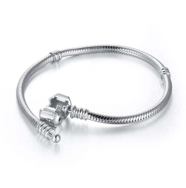 925 Sterling Silver Polished Charm Bracelet For Kids, Teens - Forever Kids Jewelry