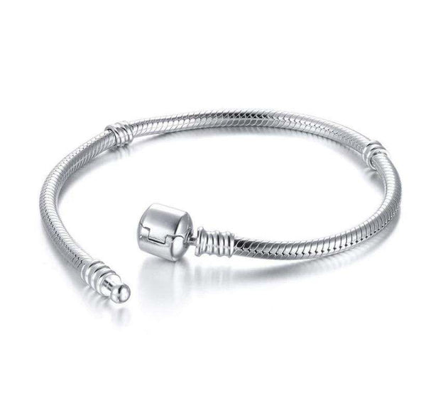 925 Sterling Silver Polished Charm Bracelet For Kids, Teens - Forever Kids Jewelry